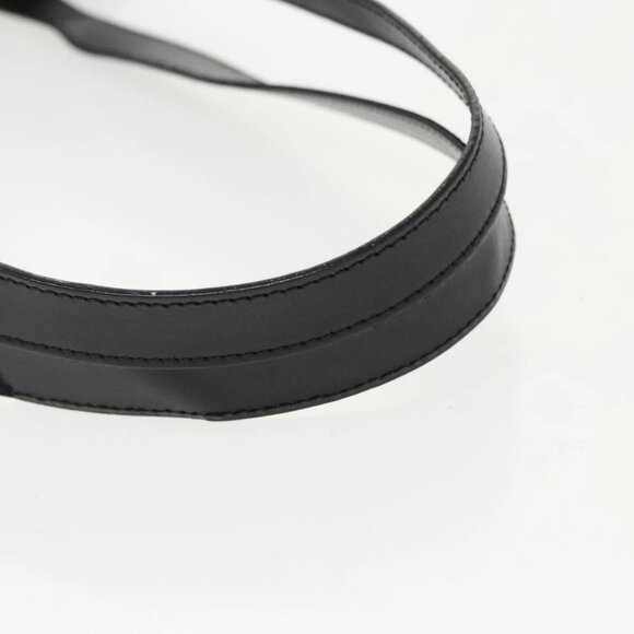 CELINE Macadam Canvas Shoulder Bag PVC Leather Black Gold - Picture 7 of 16